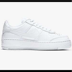 Nike Air Force 1 Shadow Women’s White Sz 7.5- Worn 1x, purchased just 2 week ago